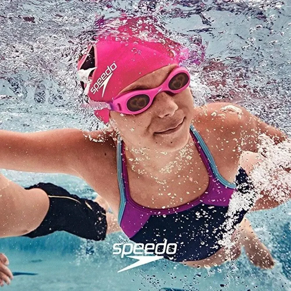Speedo Girl's Swimsuit One Piece Solid Cross Back Multi‎ Straps, Size 14